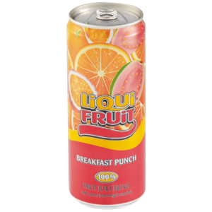 Liqui-Fruit 100% Breakfast Punch Flavoured Fruit Juice Blend Can 330ml