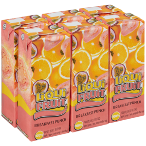 Liqui-Fruit 100% Breakfast Punch Fruit Juice Blend Boxes 6 x 250ml