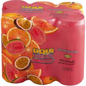 Liqui-Fruit Breakfast Punch Juice Cans 6 x 330ml