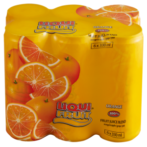 Liqui-Fruit Orange Juice 100% Fruit Juice Blend Cans 6 x 330ml