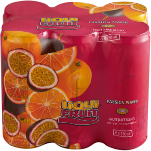 Liqui-Fruit Passion Power Juice Cans 6 x 330ml