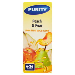 Purity 100% Peach & Pear Fruit Juice Blend 200ml