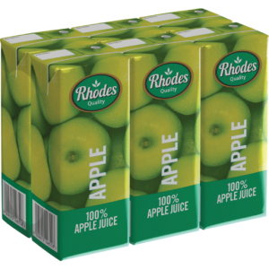 Rhodes 100% Apple Juice 6 x 200ml