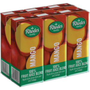 Rhodes 100% Mango Fruit Juice Blend 6 x 200ml