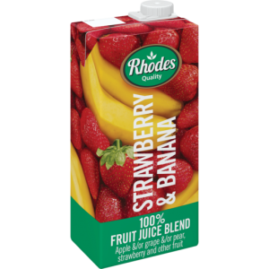 Rhodes 100% Strawberry & Banana Juice 1L