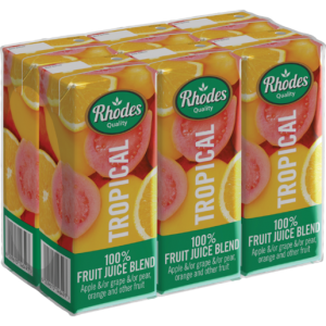 Rhodes 100% Tropical Fruit Juice Blend 6 x 200ml