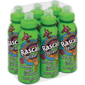 Rascals Splash Apple Flavoured Drink Bottles 6 x 300ml