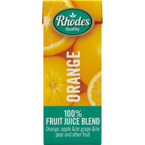 Rhodes 100% Orange Fruit Juice Blend Carton 200ml