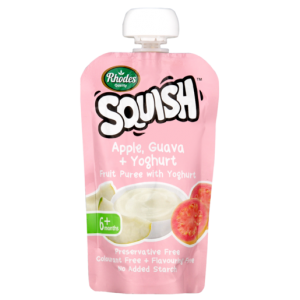 Rhodes Squish Apple & Guava Fruit Puree With Yoghurt 110ml