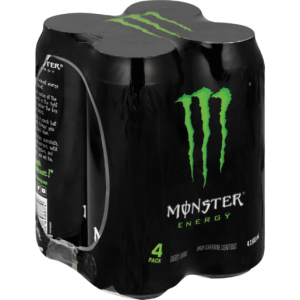 Monster Original Energy Drink Cans 4 x 500ml