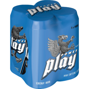 Power Play Light Energy Drink Cans 4 x 440ml