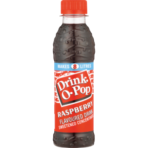 Drink-O-Pop Raspberry Concentrated Cordial 200ml