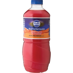 Hall's Fruit Punch Flavoured Blended Fruit Drink Concentrate 1.25L