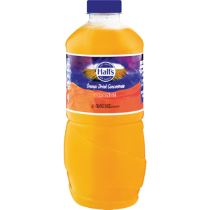 Hall's Orange Flavoured Fruit Drink Concentrate 1.25L