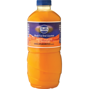 Hall's Peach & Apricot Flavoured Blended Fruit Drink Concentrate 1.25L