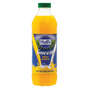 Hall's Smooth Fruit Punch Flavoured Fruit Drink Concentrate 1L