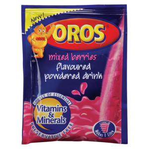 Oros Mixed Berries Flavoured Powdered Drink Packet 35g