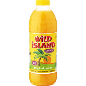 Wild Island Tropical Punch Concentrated Dairy Blend 1L