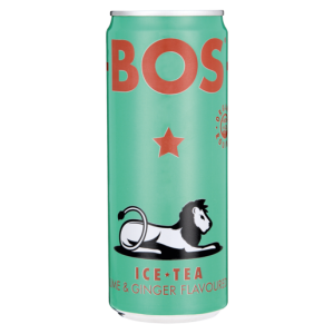 Bos Lime & Ginger Flavoured Ice Tea Can 330ml