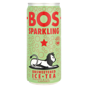 Bos Pineapple & Coconut Flavoured Sparkling Ice Tea Can 300ml