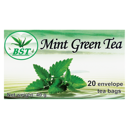 BST Mint Flavoured Green Teabags 20 Pack