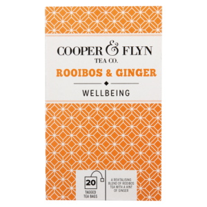 Cooper & Flyn Wellbeing Rooibos & Ginger Teabags 20 Pack