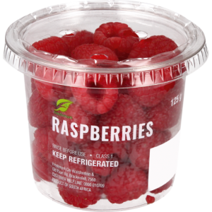 Raspberries Tub 125g