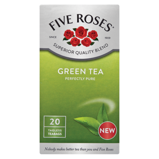 Five Roses Green Teabags 20 Pack