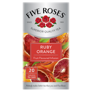 Five Roses Ruby Orange Fruit Flavoured Infusion Teabags 20 Pack