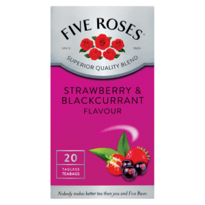 Five Roses Strawberry & Blackcurrent Flavoured Teabags 20 Pack