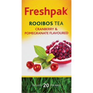 Freshpak Cranberry & Pomegranate Flavoured Rooibos Teabags 20 Pack