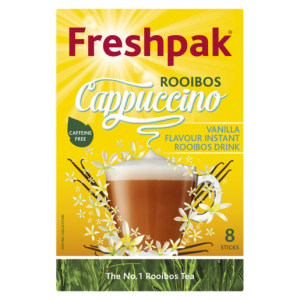 Freshpak Rooibos Cappuccino Vanilla Flavoured Instant Rooibos Drink Sticks 8 x 20g