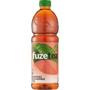 Fuze Low Kilojoule Peach Flavoured Ice Tea Bottle 1.5L