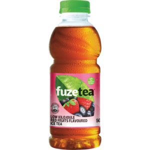 Fuze Red Fruit Flavoured Ice Tea Bottles 6 x 500ml