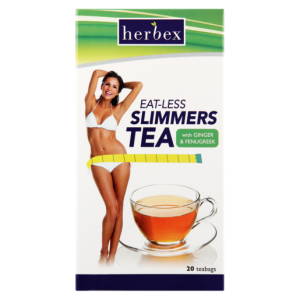 Herbex Eat-Less Slimmers Tea With Ginger & Fernugreek 20 Pack