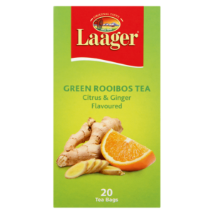 Laager Citrus & Ginger Flavoured Green Rooibos Tea 20 Pack