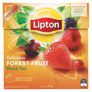 Lipton Forest Fruit Flavoured Black Pyramid Teabags 20 Pack