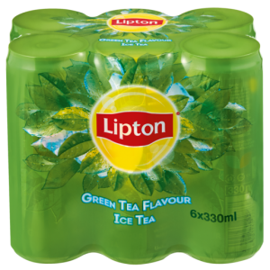 Lipton Green Tea Flavoured Ice Tea Cans 6 x 330ml