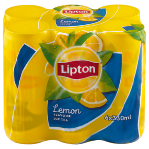 Lipton Lemon Flavoured Ice Tea Cans 6 x 330ml