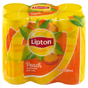 Lipton Peach Flavoured Ice Tea Cans 6 x 330ml