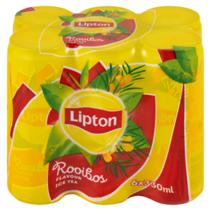 Lipton Rooibos Flavoured Ice Tea Cans 6 x 330ml