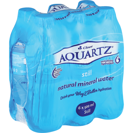 Aquartz Still Water Bottles 6 x 500ml