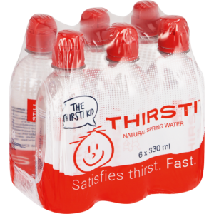 Thirsti Natural Still Spring Water 6 x 330ml