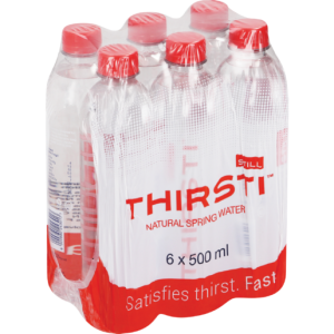 Thirsti Natural Still Spring Water 6 x 500ml