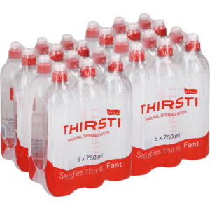 Thirsti Natural Still Spring Water 6 x 750ml