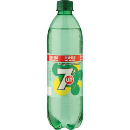 7 Up Lemon Flavoured Soft Drink Bottle 600ml