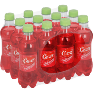 Coo-ee Raspberry Flavoured Soft Drink Bottles 12 x 300ml