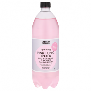 Eastern Highlands Rose & Cucumber Pink Tonic Water Sparkling Drink 1L