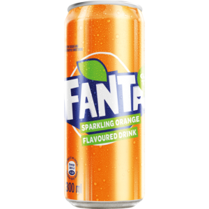 Fanta Orange Flavoured Soft Drink Can 300ml