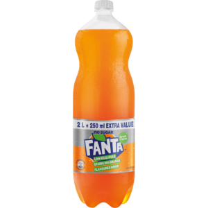 Fanta Sparkling Orange Zero Flavoured Drink Bottle 2.25L